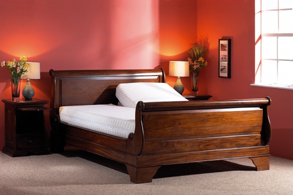 Abbeyglen Double Adjustable Mahogany Bed