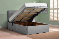 Ottaman adjustable electric bed raised fully